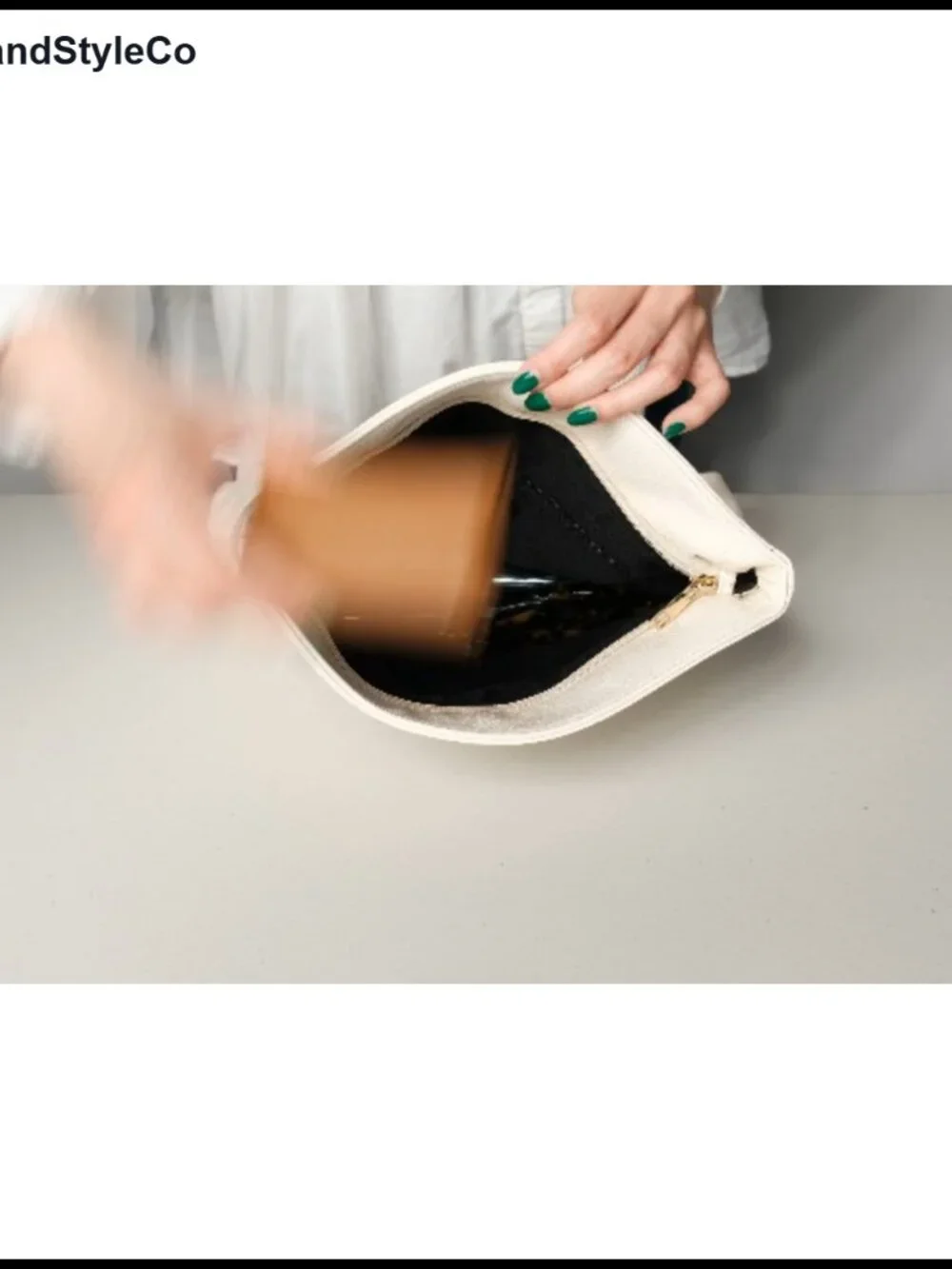 Oversize Foldover Clutch Faux Leather with Chain Strap